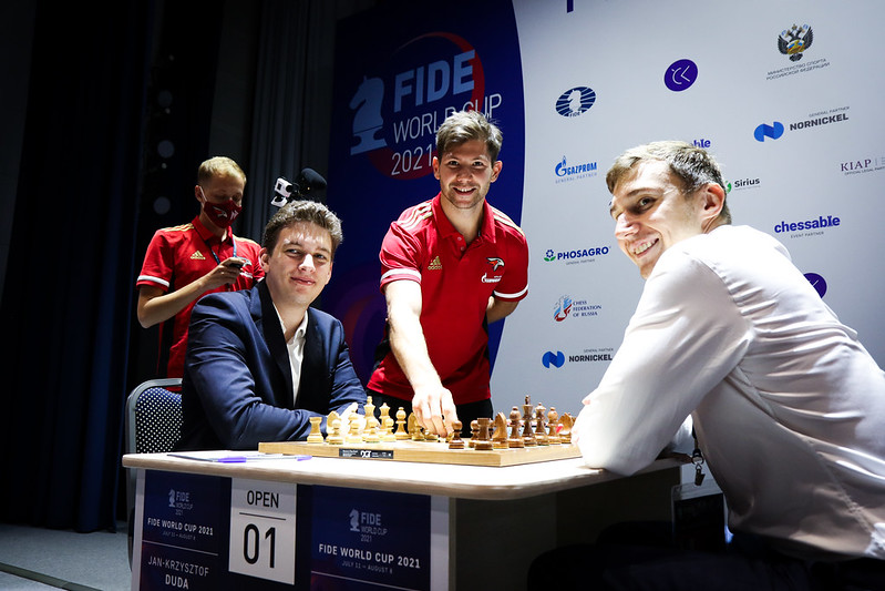 Carlsen in sacrifice mode crushes Fedoseev …. Karjakin and Duda draw an  uneventful first game